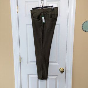 Brand New with tags Hawker Rye Olive Green Commuter Pant Sz 34 x 30